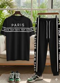 Drop Shoulder Mash T-Shirt and Trouser Combo