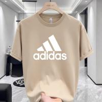 Beige Adidas Premium Drop Shoulder T-Shirt