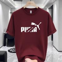 Maroon Puma Premium Drop Shoulder T-Shirt