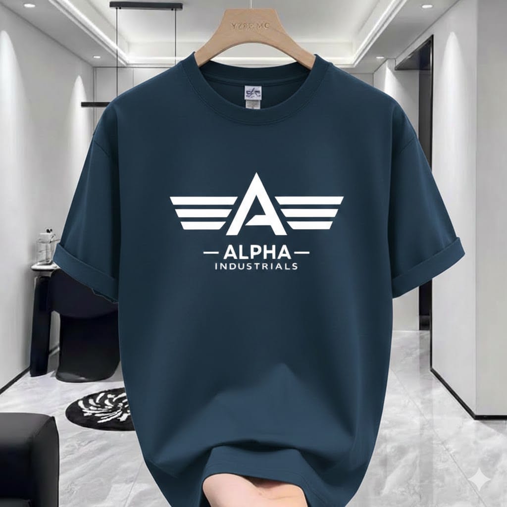 Maroon Alpha Premium Drop Shoulder T-Shirt