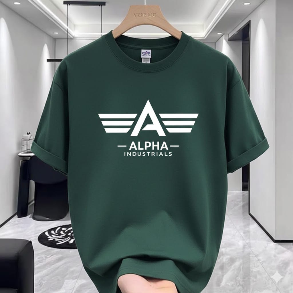 Maroon Alpha Premium Drop Shoulder T-Shirt