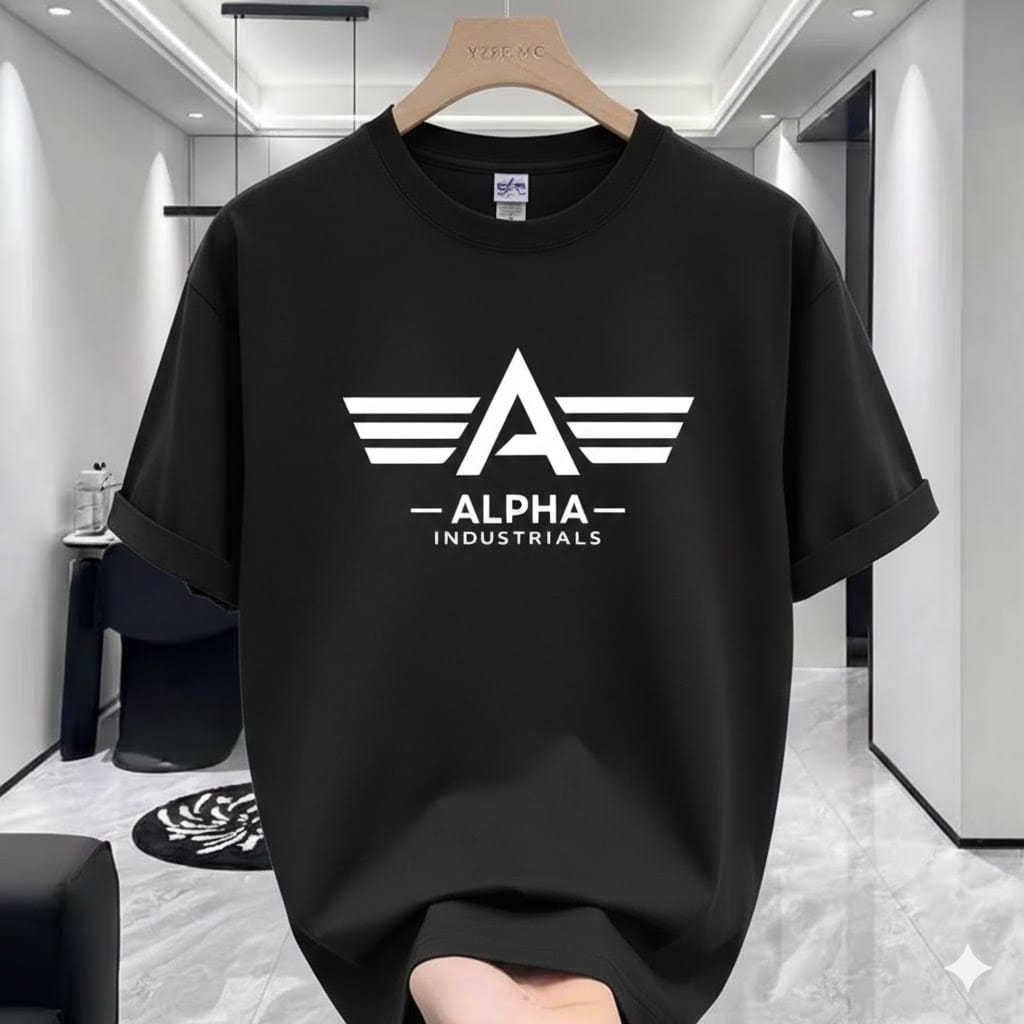 Maroon Alpha Premium Drop Shoulder T-Shirt