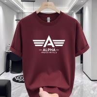 Maroon Alpha Premium Drop Shoulder T-Shirt