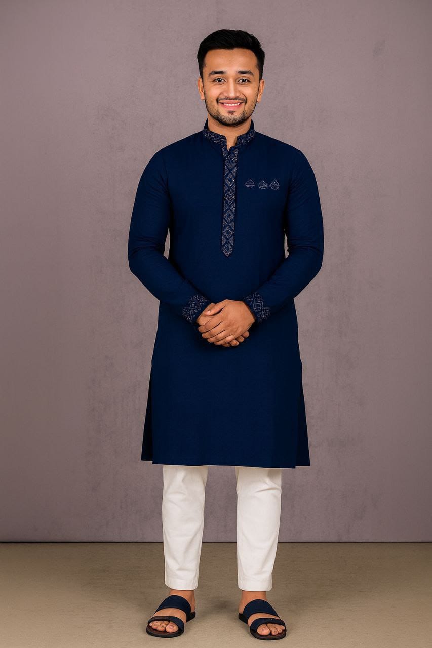 Premium China Micro Stretch Soft Fabric Panjabi for Men