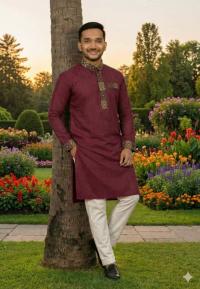 Premium China Micro Stretch Soft Fabric Panjabi for Men