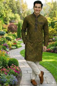 Premium China Micro Stretch Soft Fabric Panjabi for Men