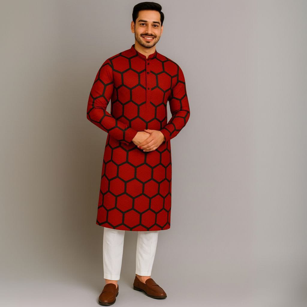 Premium China Micro Stretch Soft Fabric Panjabi for Men