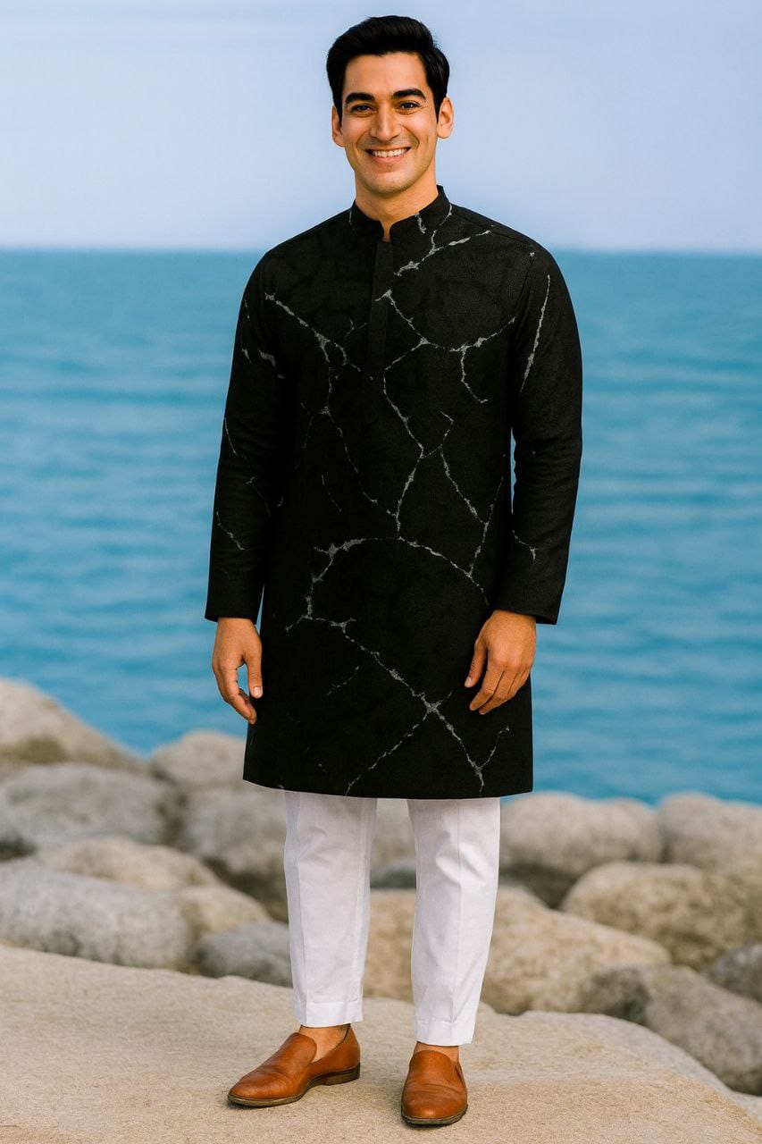 Premium China Micro Stretch Soft Fabric Panjabi for Men