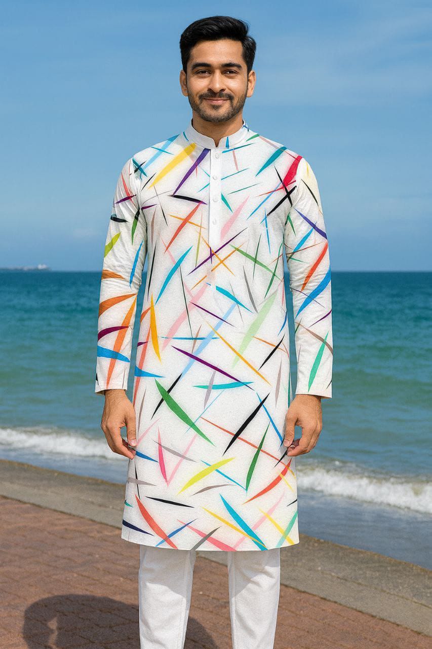 Premium China Micro Stretch Soft Fabric Panjabi for Men