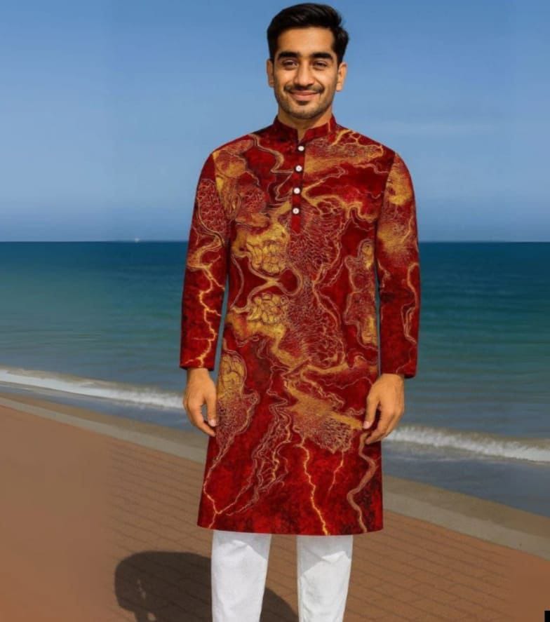 Premium China Micro Stretch Soft Fabric Panjabi for Men