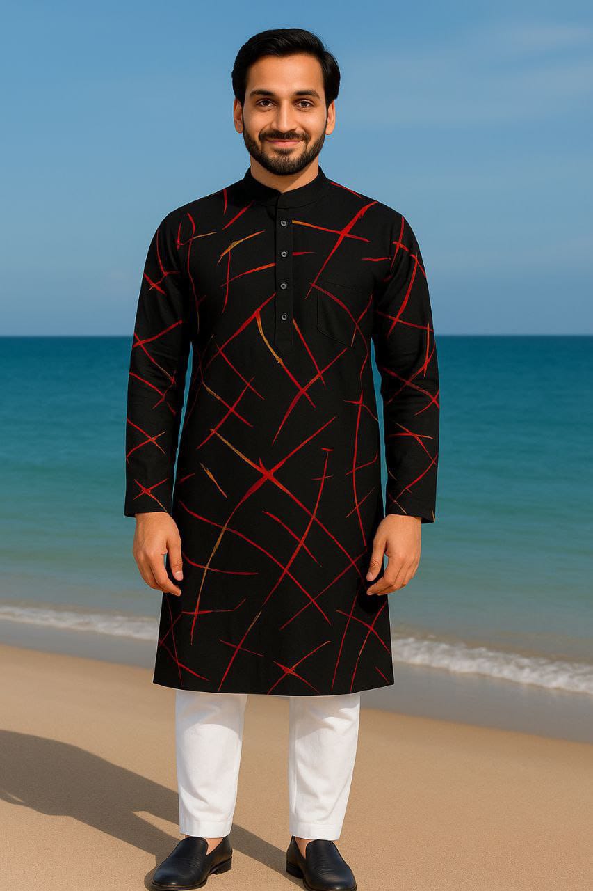 Premium China Micro Stretch Soft Fabric Panjabi for Men