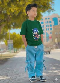 Premium Boys Denim Pant & T-Shirt Set (6-12 Years)