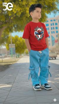 Premium Boys Denim Pant & T-Shirt Set (6-12 Years)