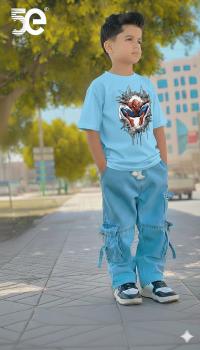 Premium Boys Denim Pant & T-Shirt Set (6-12 Years)