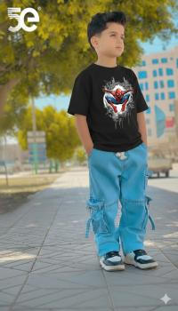 Premium Boys Denim Pant & T-Shirt Set (6-12 Years)