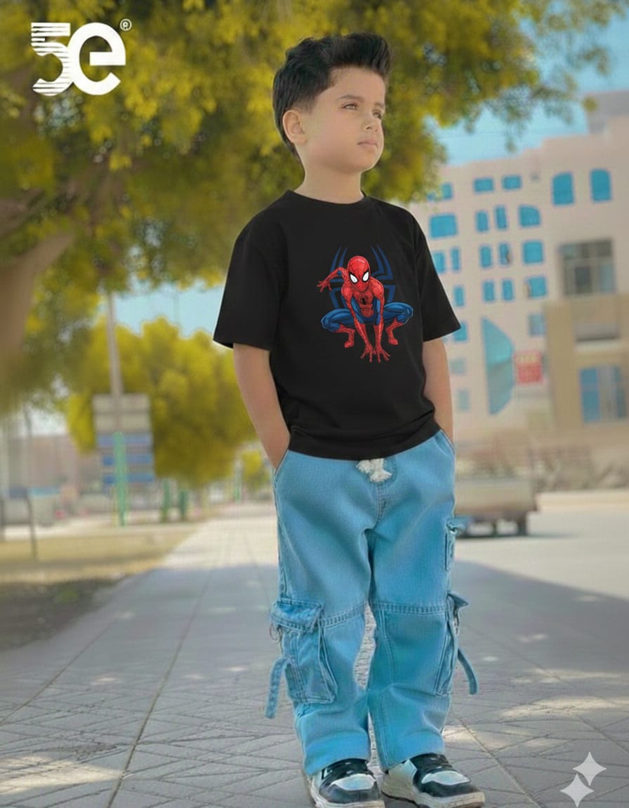 Premium Boys Denim Pant & T-Shirt Set (6-12 Years)