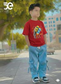 Premium Boys Denim Pant & T-Shirt Set (6-12 Years)