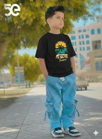 Premium Boys Denim Pant & T-Shirt Set (6-12 Years)