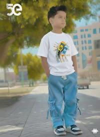 Premium Boys Denim Pant & T-Shirt Set (6-12 Years)
