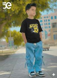 Premium Boys Denim Pant & T-Shirt Set (6-12 Years)