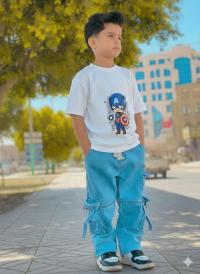 Premium Boys Denim Pant & T-Shirt Set (6-12 Years)
