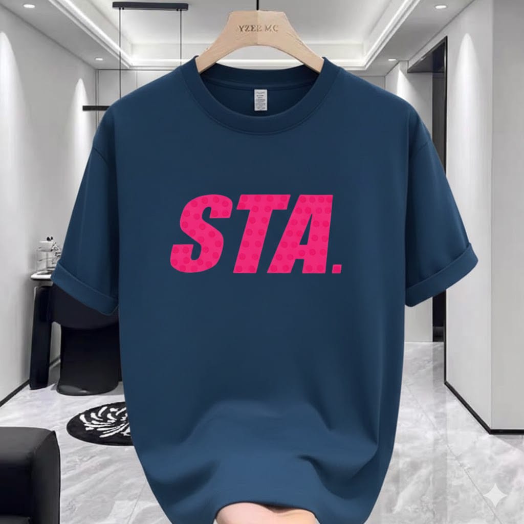 Premium 220 GSM Drop Shoulder T-Shirt for Men - Cotton Spandex Mix