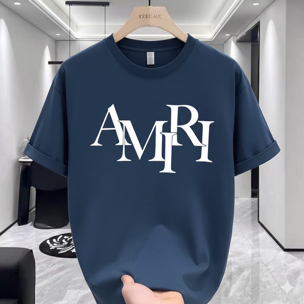 Steel Blue AMR Style Graphic T-Shirt – Heavy 220 GSM