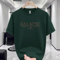 Premium Bottle Green GALACTIC Graphic Drop Shoulder T-Shirt – 220 GSM | DR Fashion
