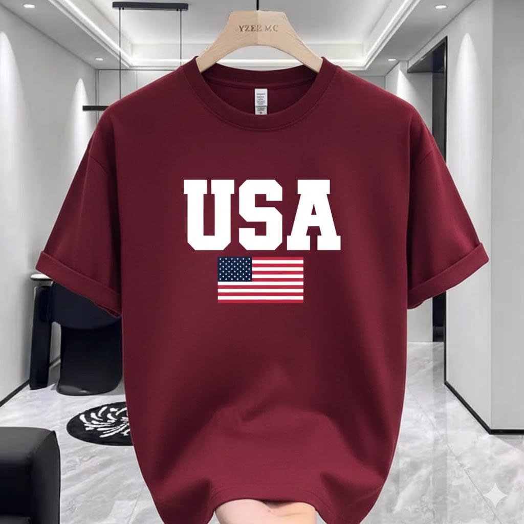 Premium 220 GSM Drop Shoulder T-Shirt - Cotton Spandex Mix with High-Quality DTF Print