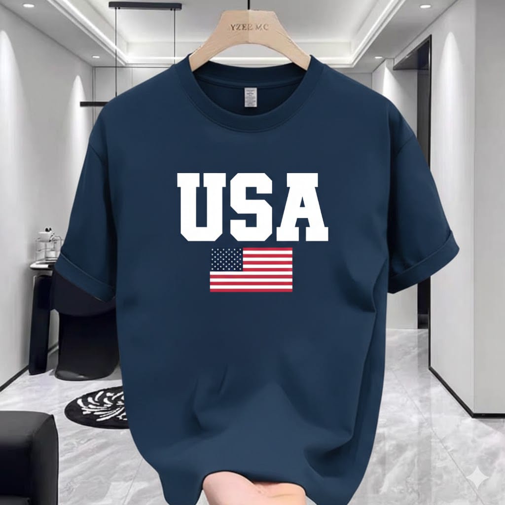 Premium 220 GSM Drop Shoulder T-Shirt - Cotton Spandex Mix with High-Quality DTF Print