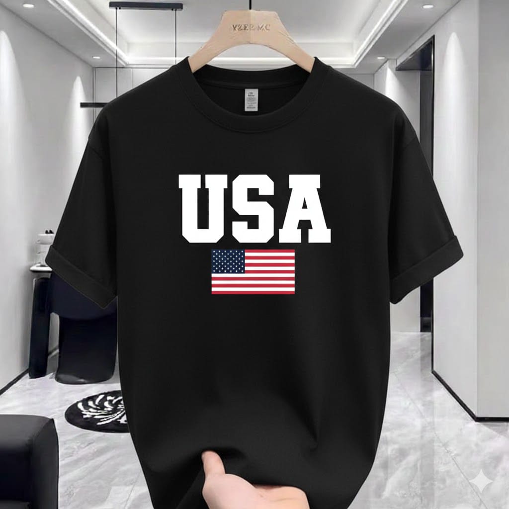 Premium 220 GSM Drop Shoulder T-Shirt - Cotton Spandex Mix with High-Quality DTF Print