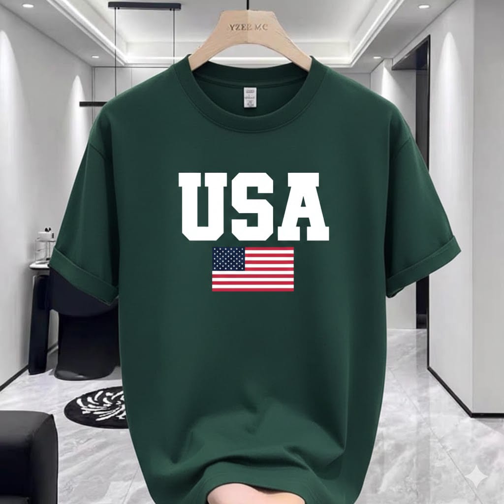 Premium 220 GSM Drop Shoulder T-Shirt - Cotton Spandex Mix with High-Quality DTF Print