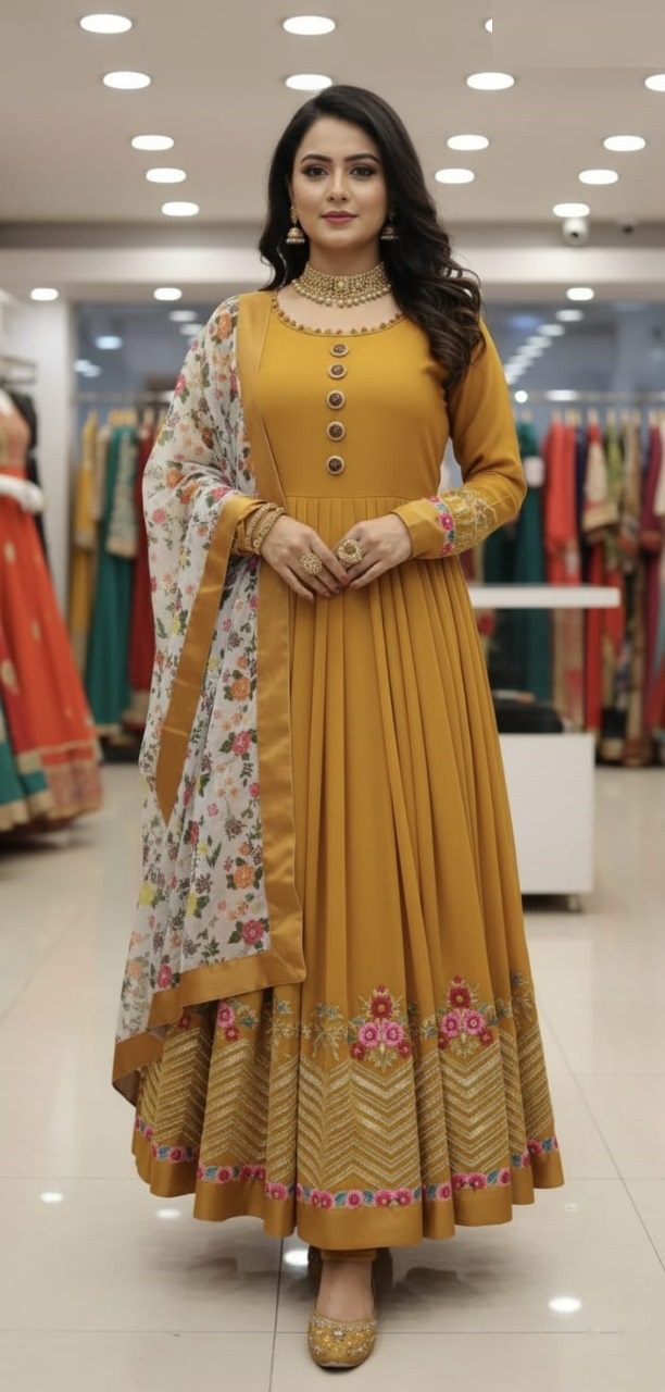 Jorjet Embroidery Party Dress-05