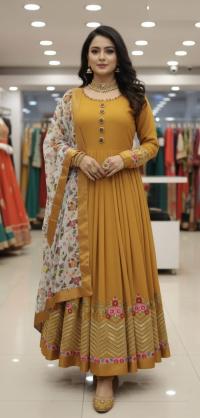 Jorjet Embroidery Party Dress