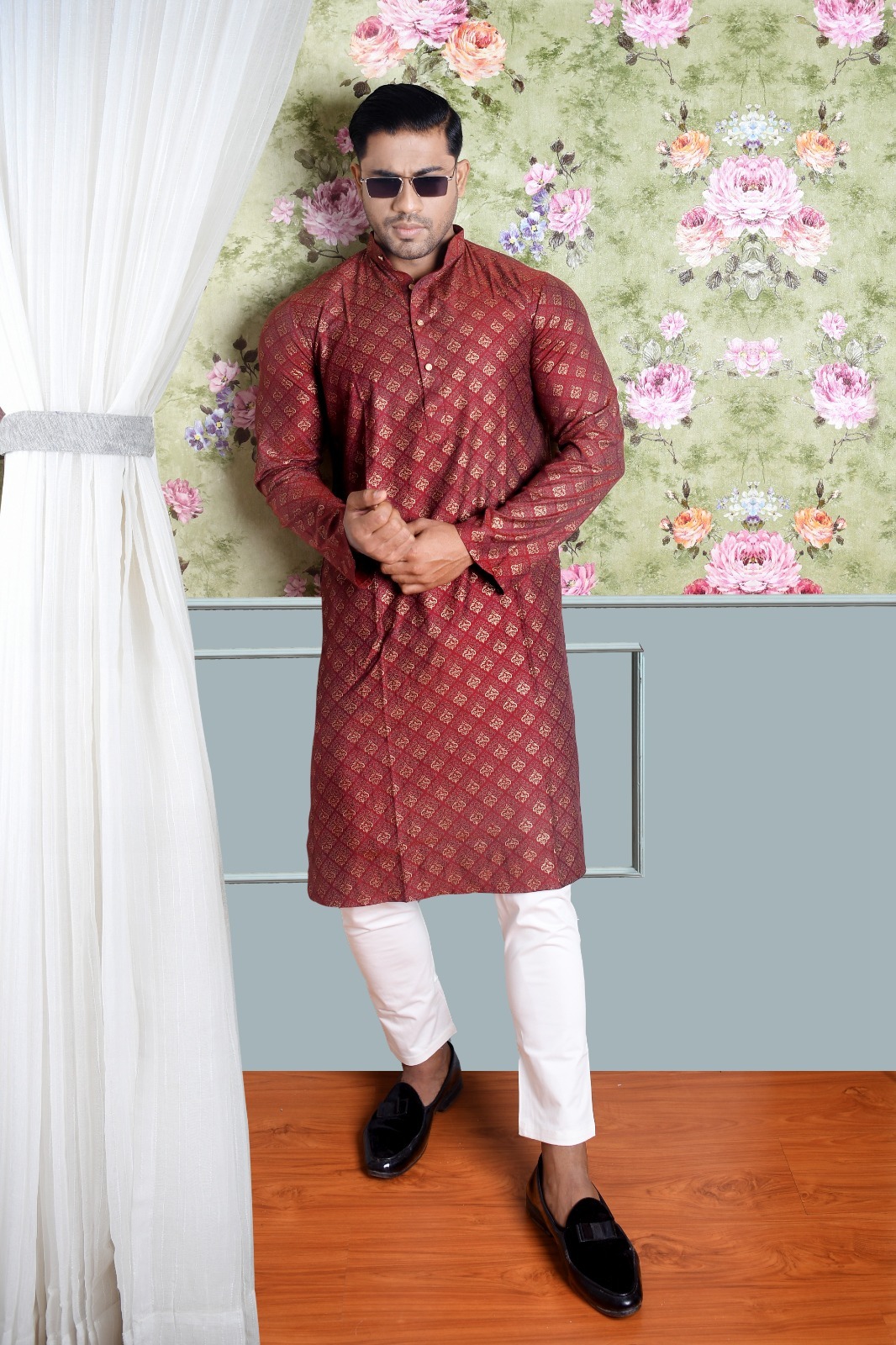 Stylish Print Panjabi