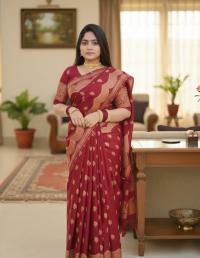 Japani Silk Skin Print Sharee with Blouse Piece ⭐⭐⭐⭐