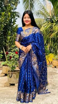 Japani Silk Skin Print Sharee with Blouse Piece ⭐⭐⭐⭐