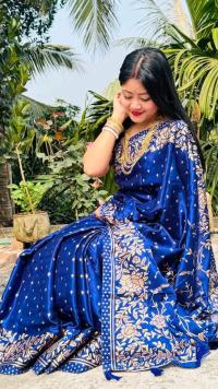 Japani Silk Skin Print Sharee with Blouse Piece ⭐⭐⭐⭐