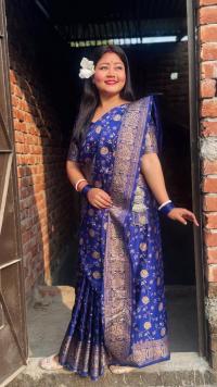 Japani Silk Skin Print Sharee with Blouse Piece ⭐⭐⭐⭐