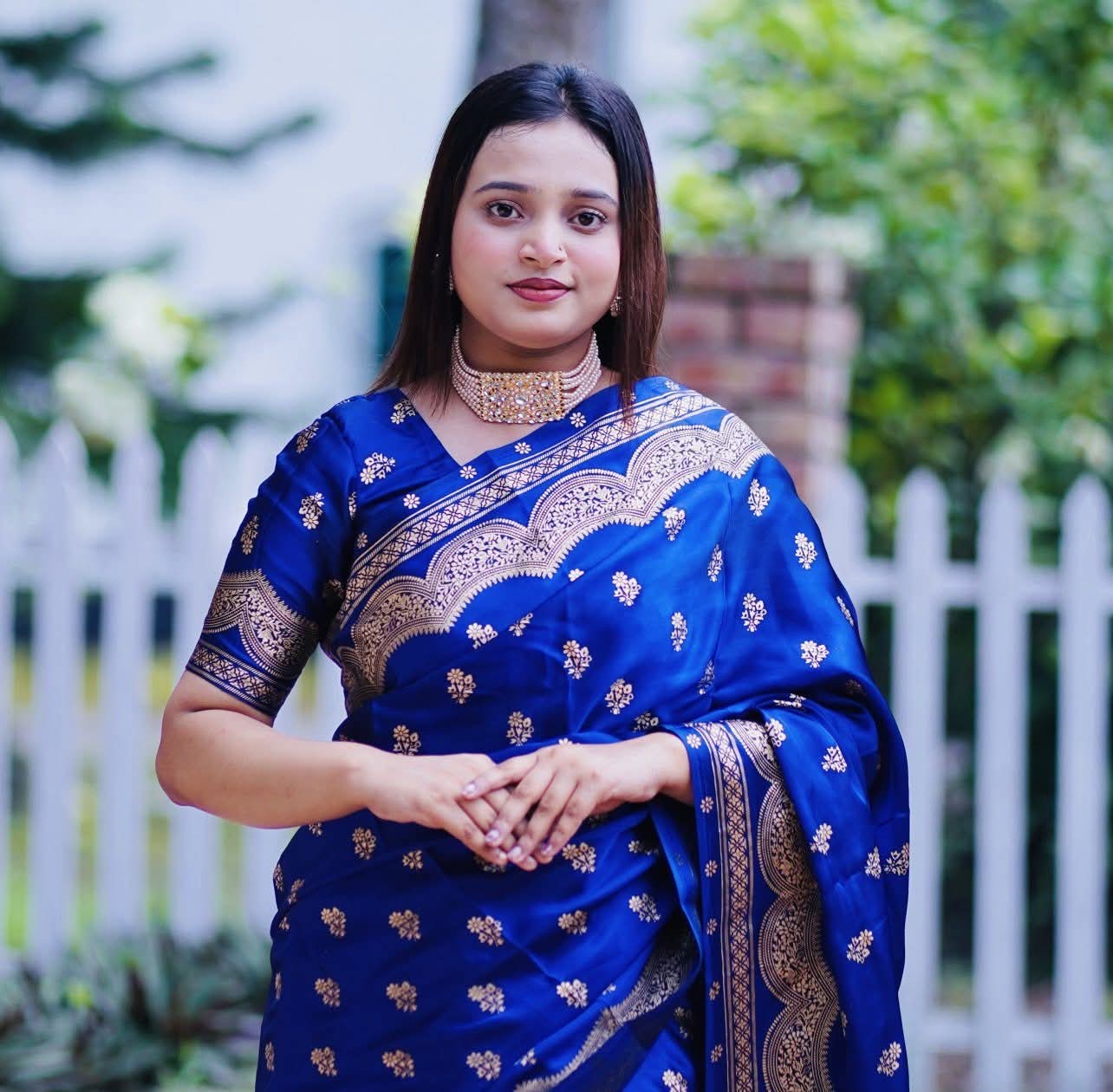 Japani Silk Skin Print Sharee with Blouse Piece ⭐⭐⭐⭐