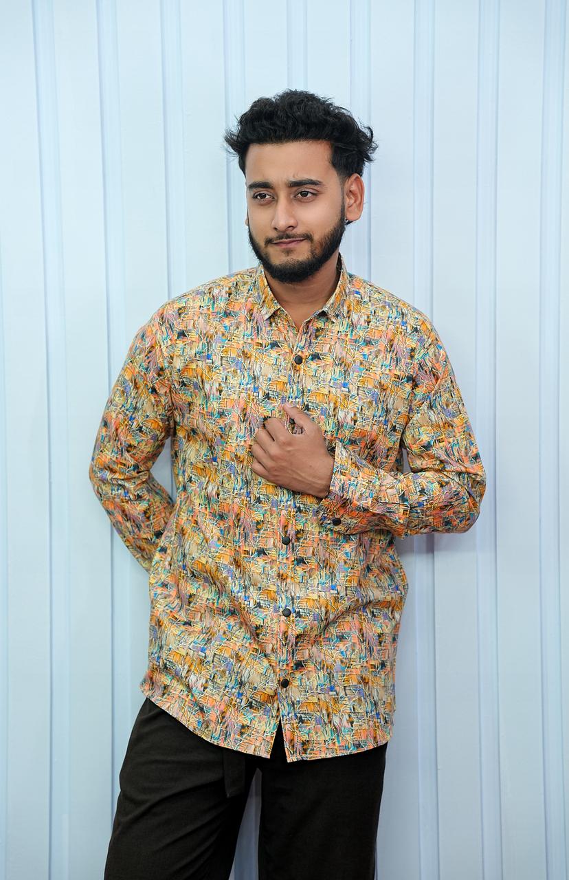 Digital Print Cotton Shirt ⭐⭐⭐⭐