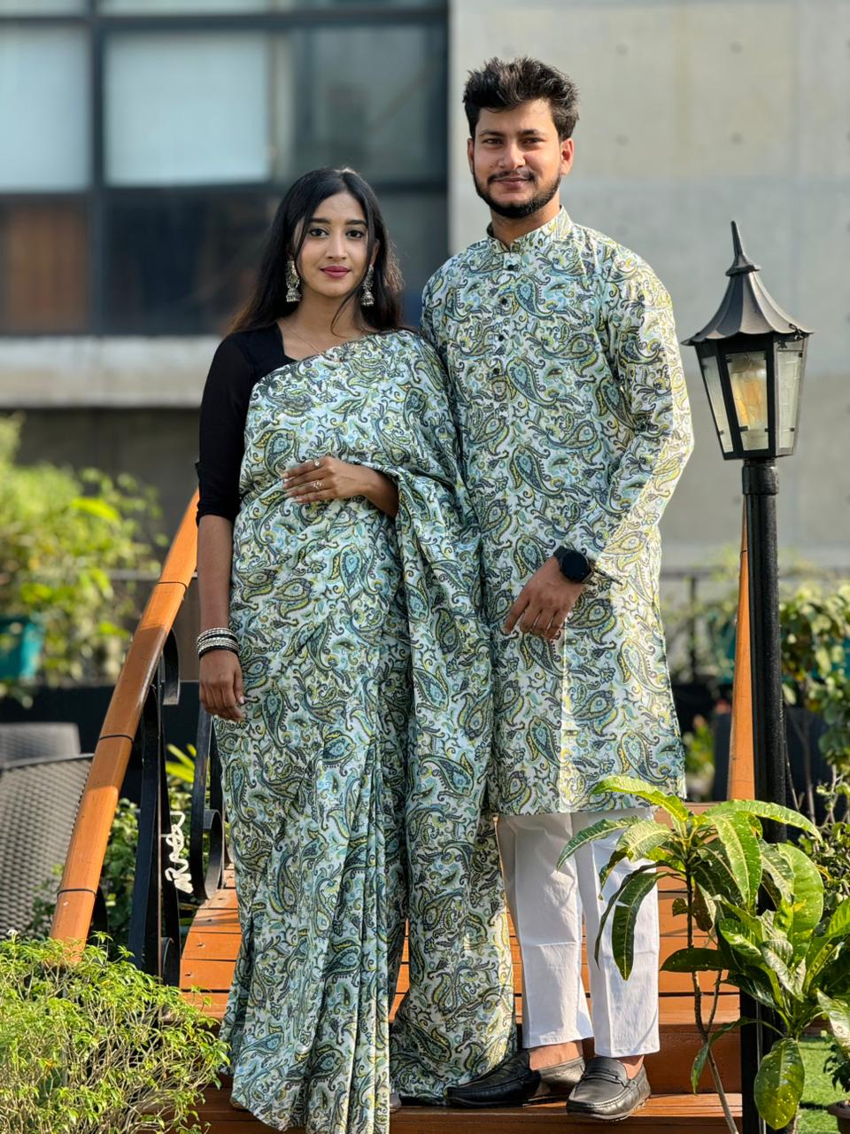 Sharee Panjabi Couple Dress