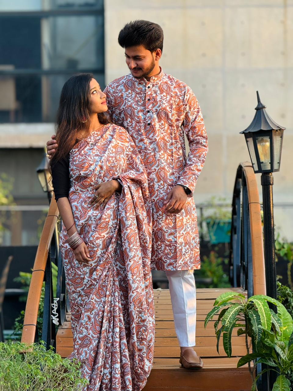 Sharee Panjabi Couple Dress