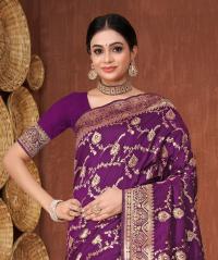 Japani Silk Skin Print Sharee with Blouse Piece ⭐⭐⭐⭐