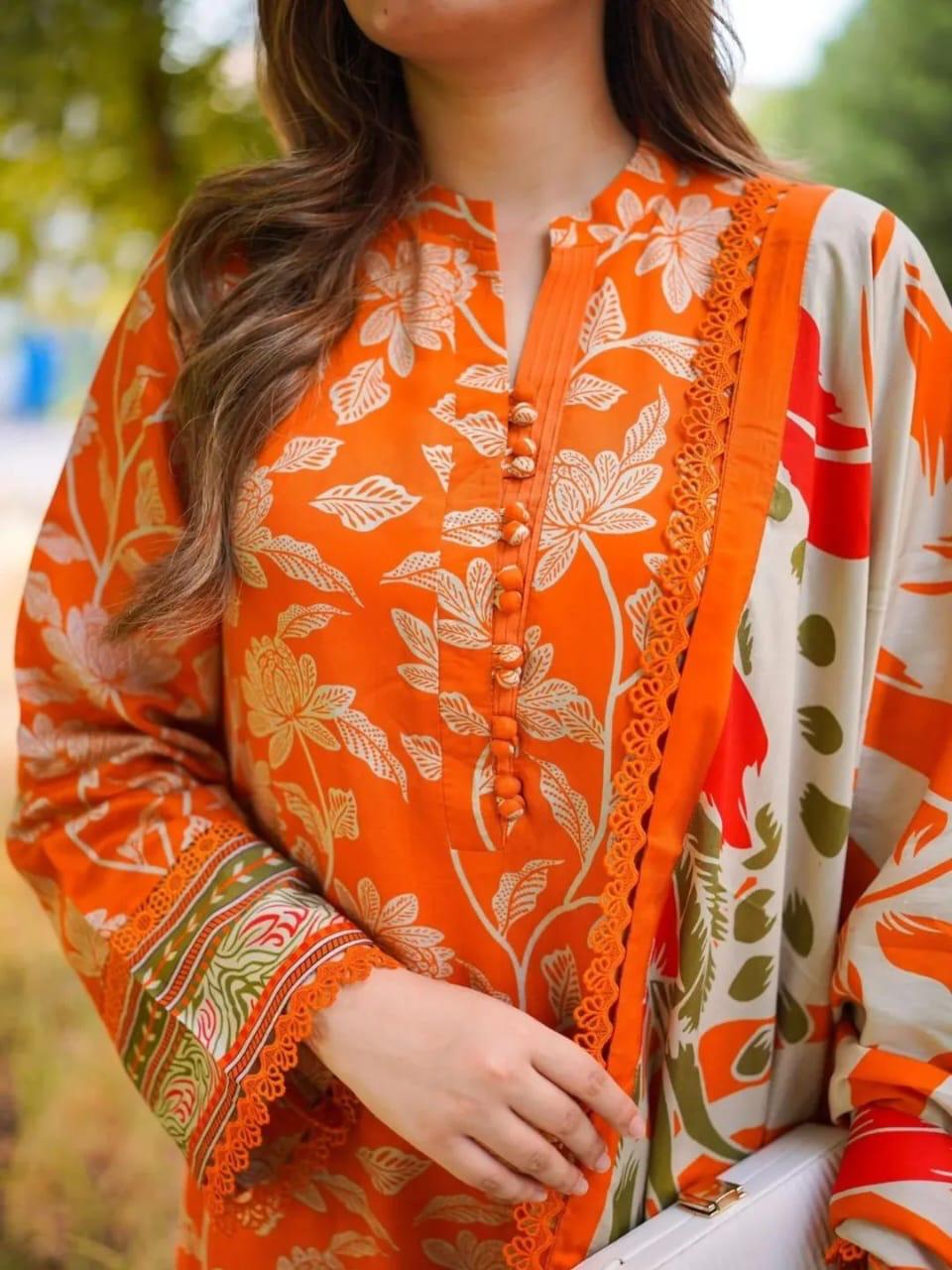 Digital Print Three Piece 19