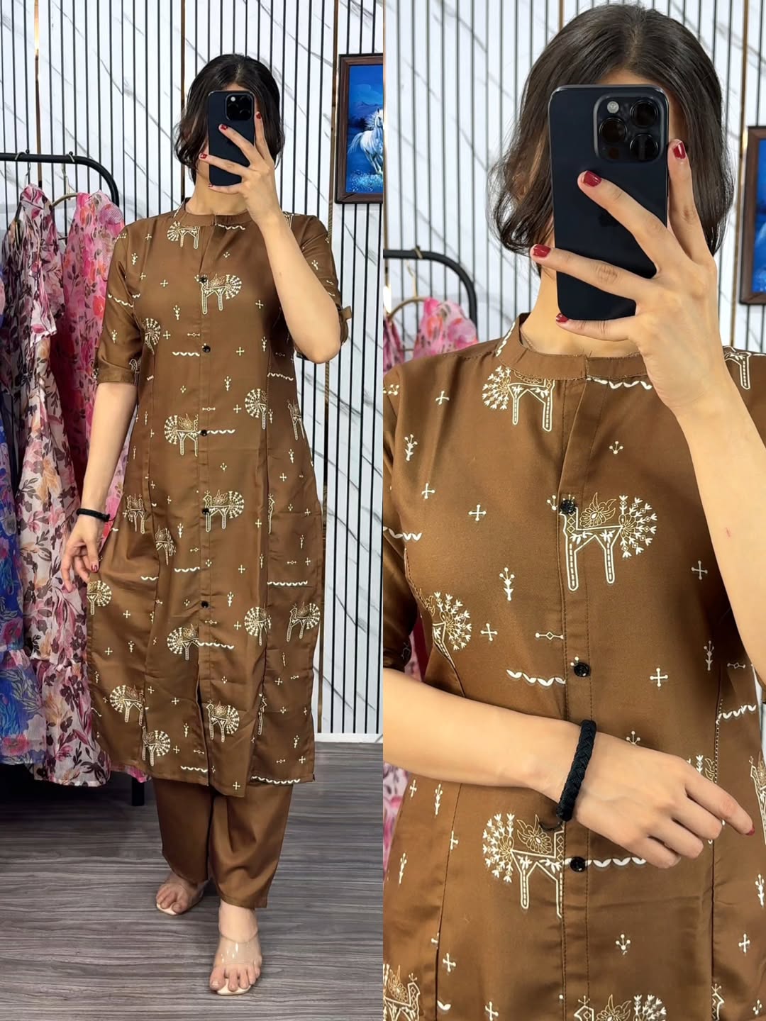 Readymade Two Piece Kurti Set