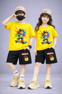 Drop Shoulder Baby TShirt and Pant Set