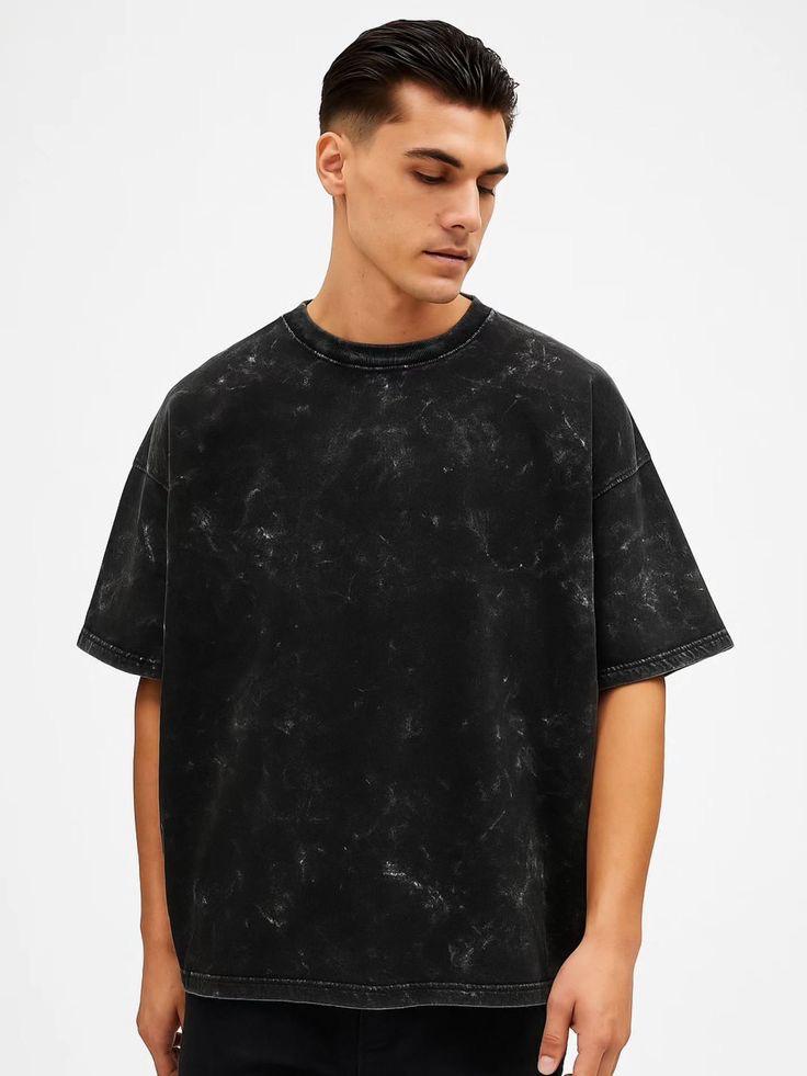Premium Acid Wash Drop Shoulder T-Shirt ⭐⭐⭐⭐⭐