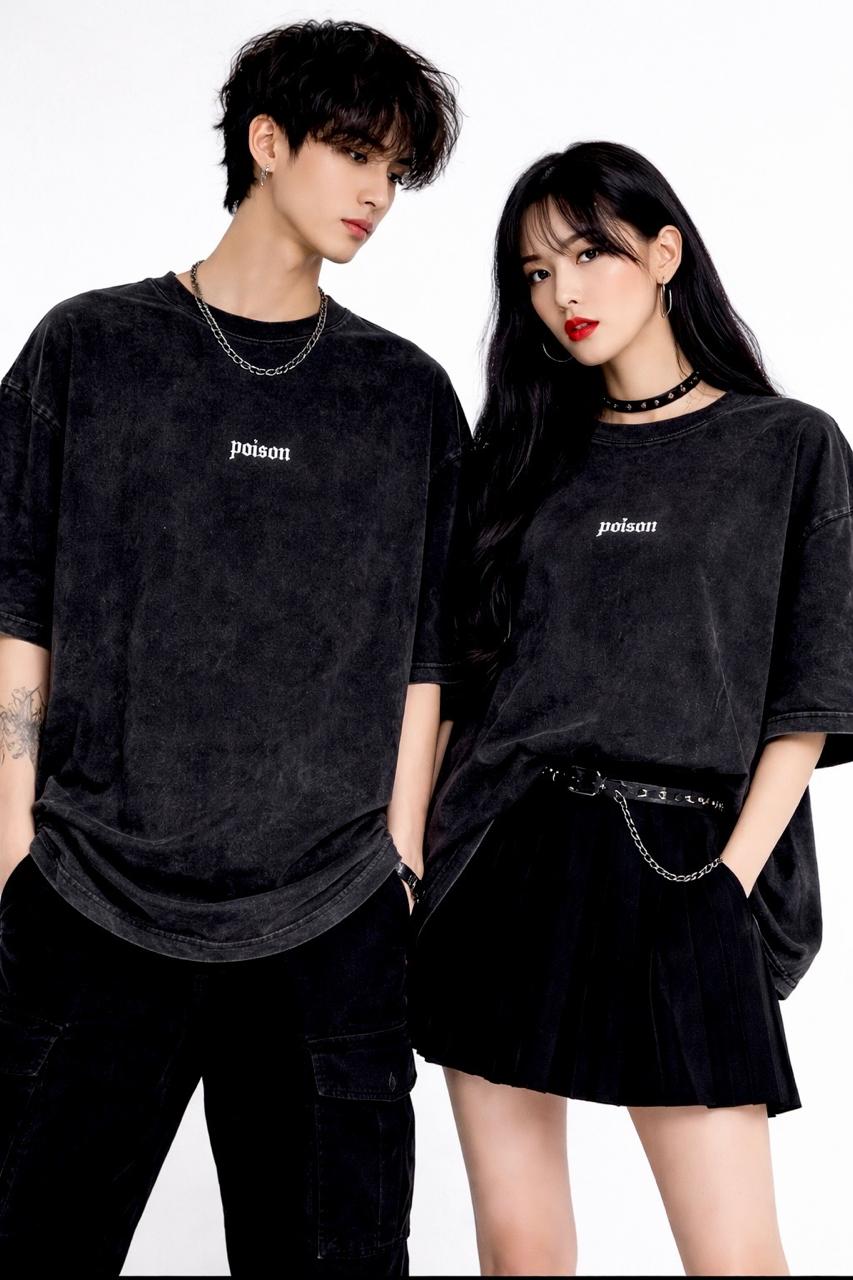 Premium Acid Wash Drop Shoulder T-Shirt