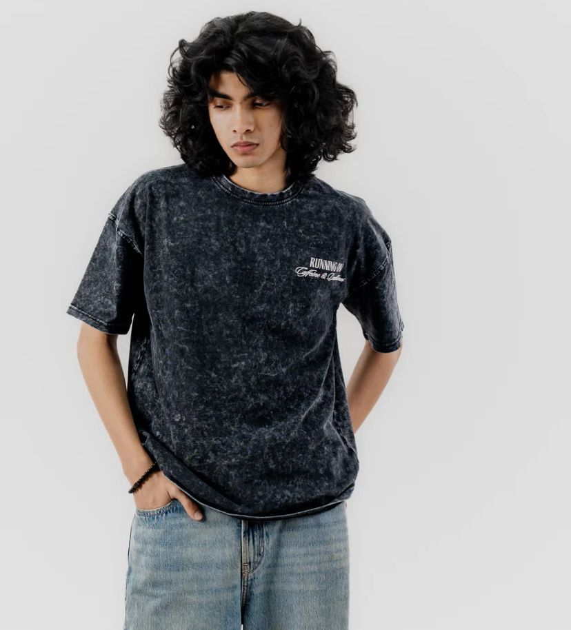 Premium Acid Wash Drop Shoulder T-Shirt
